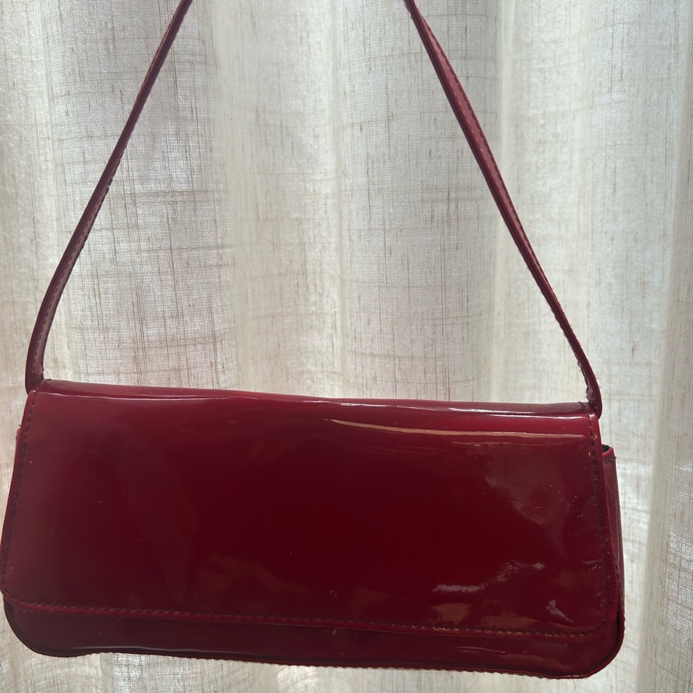 Red Spring Shiny Women's Shoulder Bag